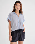 Short Sleeve Paige Shirt - Chicory