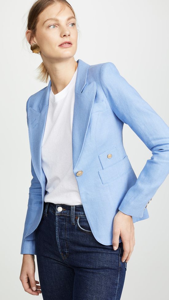 Classic Duchess Blazer - Periwinkle