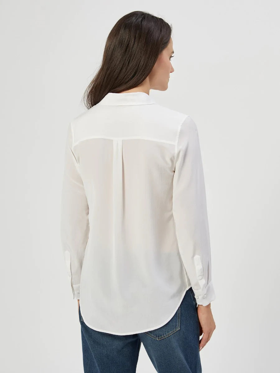 Slim Signature Silk Shirt - Bright White