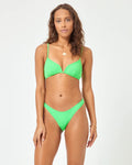 Ribbed Whiplash Bikini Bottom - Garden